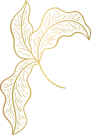 Elegant Metallic Leaves Outline