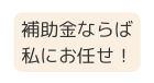 補助金ならば私にお任せ