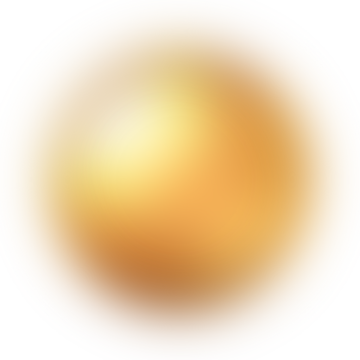 Blurred gold ball